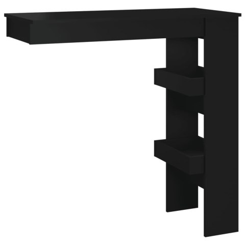 Stolik barowy, czarny, 102x45x103,5 cm, materiał drewnopochodny Stolik barowy, czarny, 102x45x103,5 cm, materiał drewnopochodny