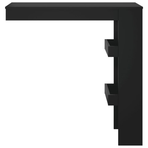 Stolik barowy, czarny, 102x45x103,5 cm, materiał drewnopochodny Stolik barowy, czarny, 102x45x103,5 cm, materiał drewnopochodny