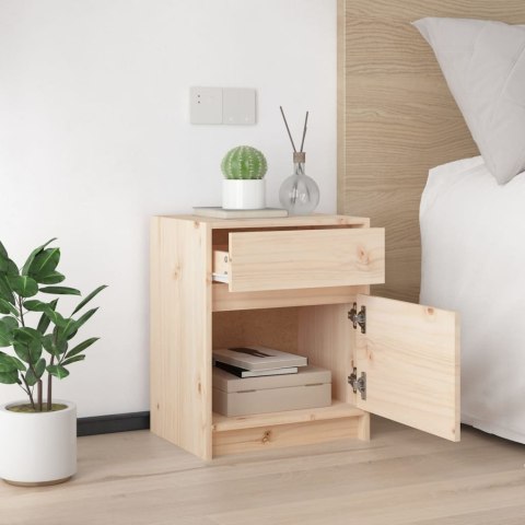 Szafka nocna, 40x31x50 cm, lite drewno sosnowe Szafka nocna, 40x31x50 cm, lite drewno sosnowe