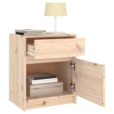 Szafka nocna, 40x31x50 cm, lite drewno sosnowe Szafka nocna, 40x31x50 cm, lite drewno sosnowe