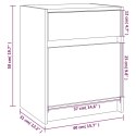  Szafka nocna, 40x31x50 cm, lite drewno sosnowe