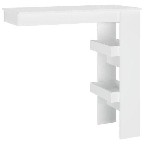 Stolik barowy, biały, 102x45x103,5 cm, materiał drewnopochodny Stolik barowy, biały, 102x45x103,5 cm, materiał drewnopochodny
