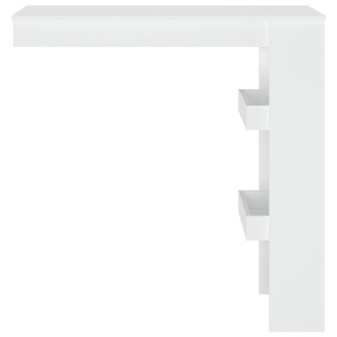 Stolik barowy, biały, 102x45x103,5 cm, materiał drewnopochodny Stolik barowy, biały, 102x45x103,5 cm, materiał drewnopochodny