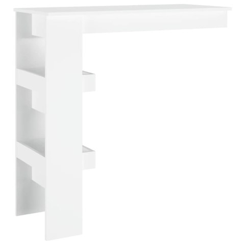 Stolik barowy, biały, 102x45x103,5 cm, materiał drewnopochodny Stolik barowy, biały, 102x45x103,5 cm, materiał drewnopochodny