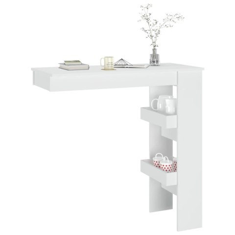 Stolik barowy, biały, 102x45x103,5 cm, materiał drewnopochodny Stolik barowy, biały, 102x45x103,5 cm, materiał drewnopochodny