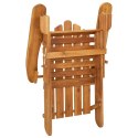 VidaXL Krzesło ogrodowe Adirondack z podnóżkiem, lite drewno akacjowe