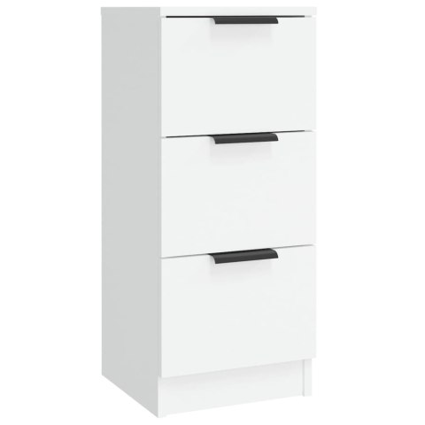 Szafki, 3 szt., biały, materiał drewnopochodny Szafki, 3 szt., biały, materiał drewnopochodny
