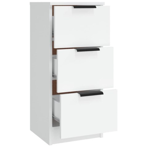 Szafki, 3 szt., biały, materiał drewnopochodny Szafki, 3 szt., biały, materiał drewnopochodny
