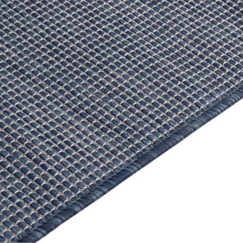 Dywan zewnętrzny o płaskim splocie, 100x200 cm, niebieski Dywan zewnętrzny o płaskim splocie, 100x200 cm, niebieski