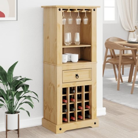 Szafka na wino Corona, 56x35x120 cm, lite drewno sosnowe Szafka na wino Corona, 56x35x120 cm, lite drewno sosnowe