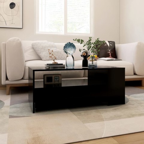 Stolik kawowy, czarny, 102x55x42 cm, materiał drewnopochodny Stolik kawowy, czarny, 102x55x42 cm, materiał drewnopochodny