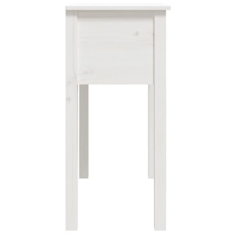 Stolik konsolowy, biały, 70x35x75 cm, lite drewno sosnowe Stolik konsolowy, biały, 70x35x75 cm, lite drewno sosnowe
