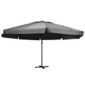 VidaXL Parasol ogrodowy na słupku aluminiowym, 600 cm, antracytowy