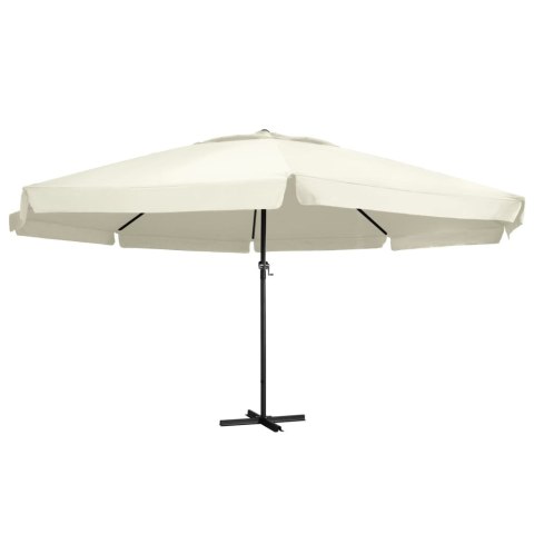 VidaXL Parasol ogrodowy na słupku aluminiowym, 600 cm, piaskowy