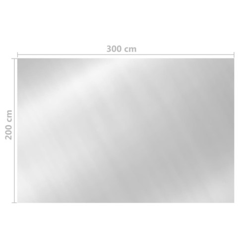 Pokrywa na basen, srebrna, 300 x 200 cm, PE Pokrywa na basen, srebrna, 300 x 200 cm, PE