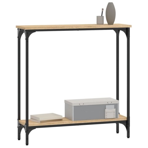 Stolik konsolowy, dąb sonoma, 75x22,5x75 cm Stolik konsolowy, dąb sonoma, 75x22,5x75 cm
