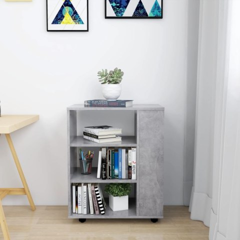 Szafka na kółkach, szarość betonu, 60x35x75 cm Szafka na kółkach, szarość betonu, 60x35x75 cm