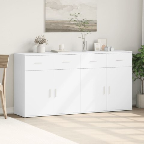 Szafki, 2 szt., białe, 79x38x80 cm, materiał drewnopochodny Szafki, 2 szt., białe, 79x38x80 cm, materiał drewnopochodny