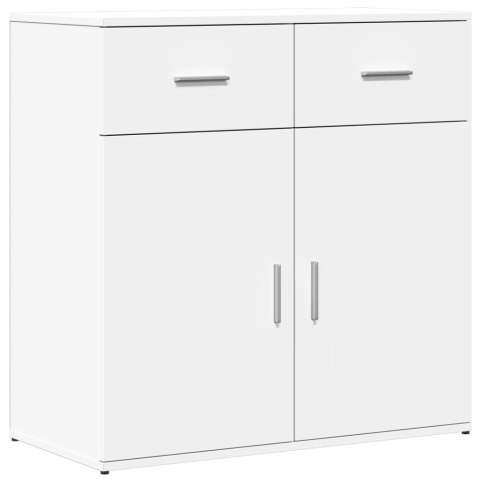 Szafki, 2 szt., białe, 79x38x80 cm, materiał drewnopochodny Szafki, 2 szt., białe, 79x38x80 cm, materiał drewnopochodny