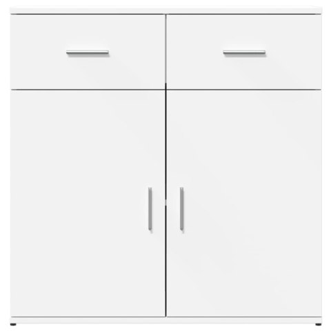 Szafki, 2 szt., białe, 79x38x80 cm, materiał drewnopochodny Szafki, 2 szt., białe, 79x38x80 cm, materiał drewnopochodny