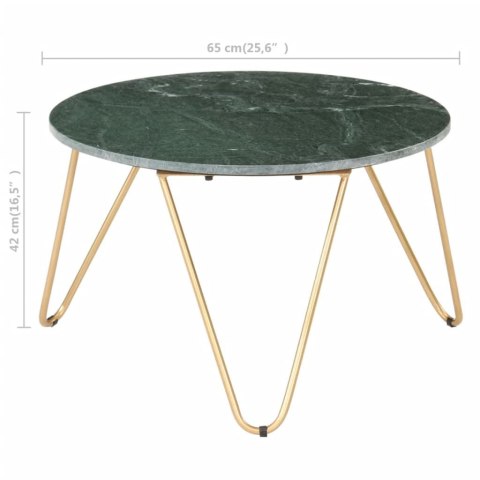Stolik kawowy, zielony, 65x65x42 cm, kamień o teksturze marmuru Stolik kawowy, zielony, 65x65x42 cm, kamień o teksturze marmuru