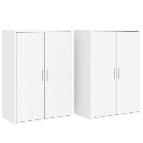 Szafki, 2 szt., białe, 60x31x84 cm Szafki, 2 szt., białe, 60x31x84 cm