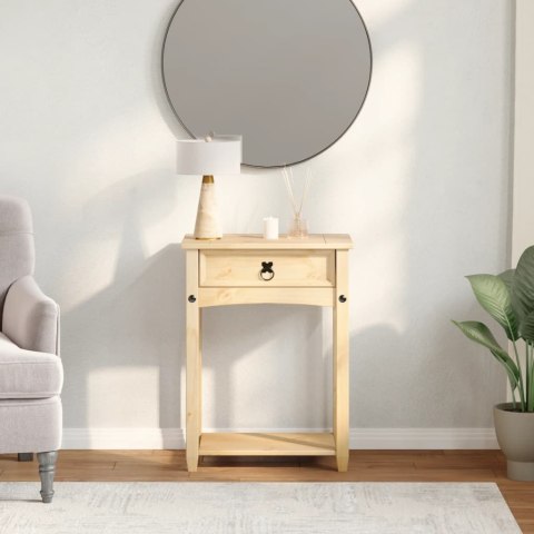Stolik konsolowy Corona, 55x35x73 cm, lite drewno sosnowe Stolik konsolowy Corona, 55x35x73 cm, lite drewno sosnowe