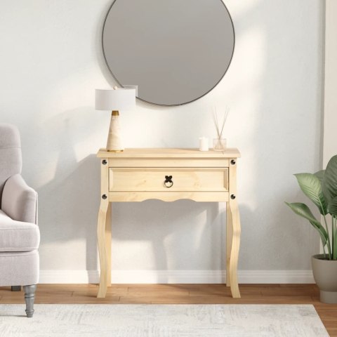 Stolik konsolowy Corona, 73x35x73 cm, lite drewno sosnowe Stolik konsolowy Corona, 73x35x73 cm, lite drewno sosnowe