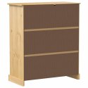 VidaXL Szafka na wino Corona, 97x45x114 cm, lite drewno sosnowe