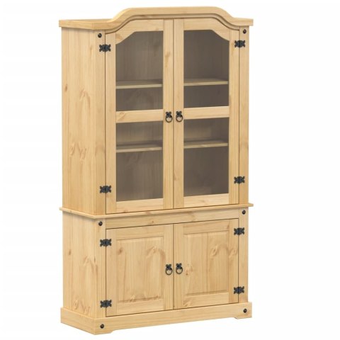 Witryna Corona, 103,5x42x180 cm, lite drewno sosnowe Witryna Corona, 103,5x42x180 cm, lite drewno sosnowe
