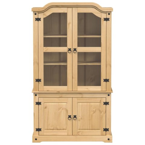 Witryna Corona, 103,5x42x180 cm, lite drewno sosnowe Witryna Corona, 103,5x42x180 cm, lite drewno sosnowe