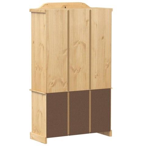 Witryna Corona, 103,5x42x180 cm, lite drewno sosnowe Witryna Corona, 103,5x42x180 cm, lite drewno sosnowe