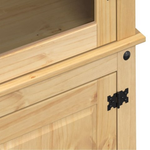 Witryna Corona, 103,5x42x180 cm, lite drewno sosnowe Witryna Corona, 103,5x42x180 cm, lite drewno sosnowe