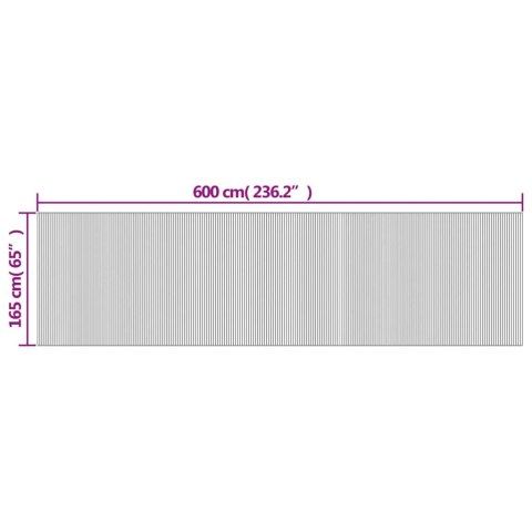 Parawan, szary, 165x600 cm, bambusowy Parawan, szary, 165x600 cm, bambusowy