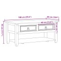  Stolik kawowy z szufladami Corona, 100x48x45 cm, drewno sosnowe