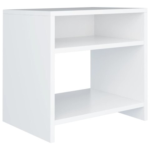 Szafka nocna, biała, 40x30x40 cm, materiał drewnopochodny Szafka nocna, biała, 40x30x40 cm, materiał drewnopochodny