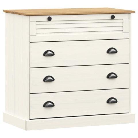 Komoda VIGO, biała, 80x40x76 cm, lite drewno sosnowe Komoda VIGO, biała, 80x40x76 cm, lite drewno sosnowe