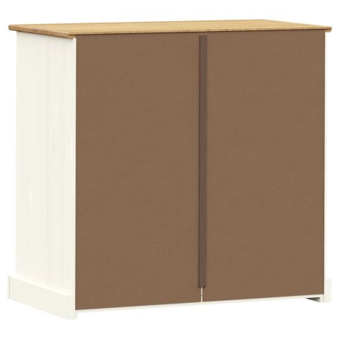Komoda VIGO, biała, 80x40x76 cm, lite drewno sosnowe Komoda VIGO, biała, 80x40x76 cm, lite drewno sosnowe