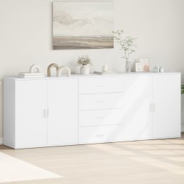  Szafki, 3 szt., biały, materiał drewnopochodny