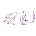 VidaXL Szklarnia ze stalową ramą, biała, 60 m², 10x6x2,85 m