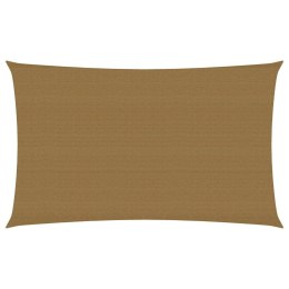 VidaXL Żagiel przeciwsłoneczny, 160 g/m², kolor taupe, 3x6 m, HDPE