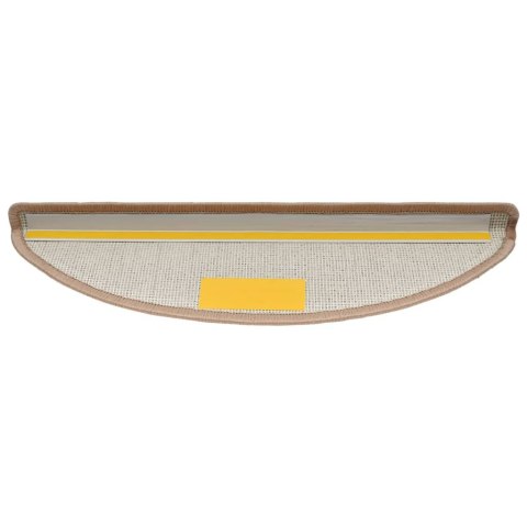 Nakładki na schody, 15 szt., 56 x 17 x 3 cm, jasnobrązowe Nakładki na schody, 15 szt., 56 x 17 x 3 cm, jasnobrązowe