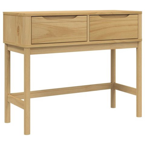 Stolik konsolowy FLORO, woskowy brąz, 89,5x36,5x73 cm, sosnowy Stolik konsolowy FLORO, woskowy brąz, 89,5x36,5x73 cm, sosnowy