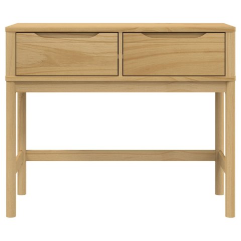 Stolik konsolowy FLORO, woskowy brąz, 89,5x36,5x73 cm, sosnowy Stolik konsolowy FLORO, woskowy brąz, 89,5x36,5x73 cm, sosnowy