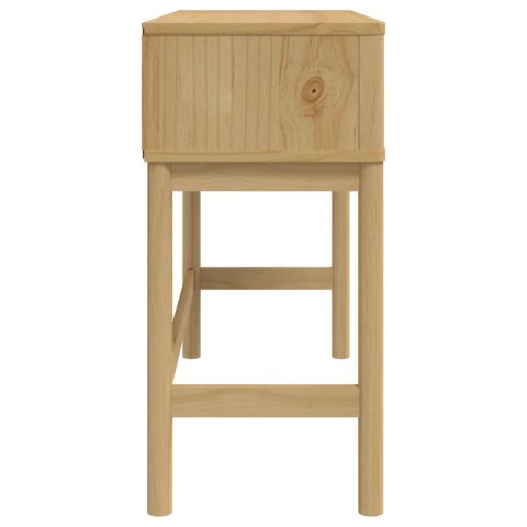 Stolik konsolowy FLORO, woskowy brąz, 89,5x36,5x73 cm, sosnowy Stolik konsolowy FLORO, woskowy brąz, 89,5x36,5x73 cm, sosnowy