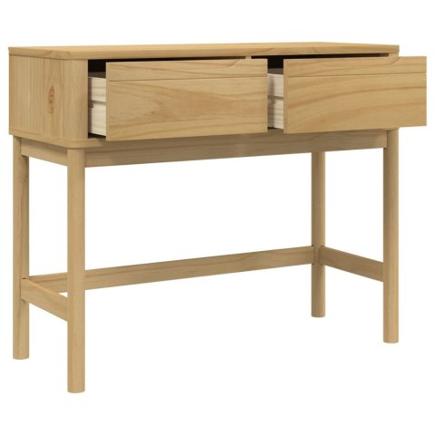 Stolik konsolowy FLORO, woskowy brąz, 89,5x36,5x73 cm, sosnowy Stolik konsolowy FLORO, woskowy brąz, 89,5x36,5x73 cm, sosnowy