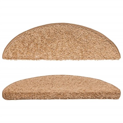Nakładki na schody, 15 szt., beżowe, 56 x 17 x 3 cm Nakładki na schody, 15 szt., beżowe, 56 x 17 x 3 cm