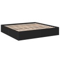VidaXL Rama łóżka, czarna, 180x200 cm, materiał drewnopochodny
