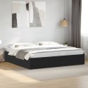 VidaXL Rama łóżka, czarna, 180x200 cm, materiał drewnopochodny