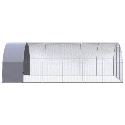 Klatka zewnętrzna dla kurcząt, 3x6x2 m, stal galwanizowana Klatka zewnętrzna dla kurcząt, 3x6x2 m, stal galwanizowana